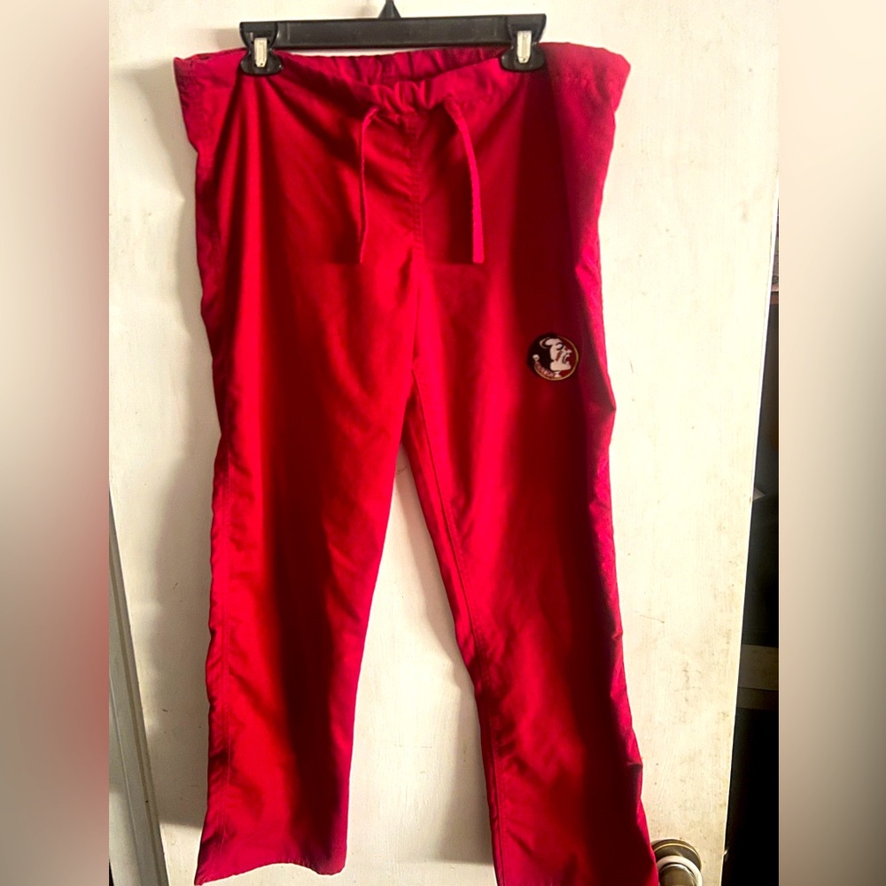 Nurse / Hospital Tech Scrub Pants with FSU Logos, Size Small